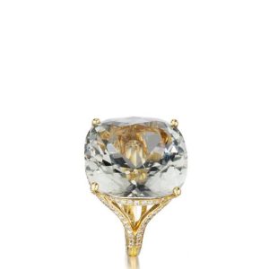 Yellow diamond ring